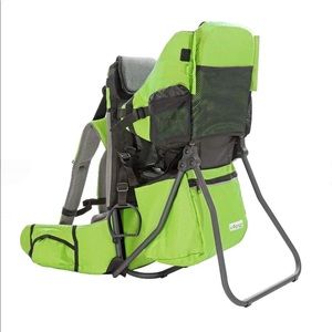 ClevrPlus Cross Country Baby Backpack Hiking Child Carrier Toddler Green
